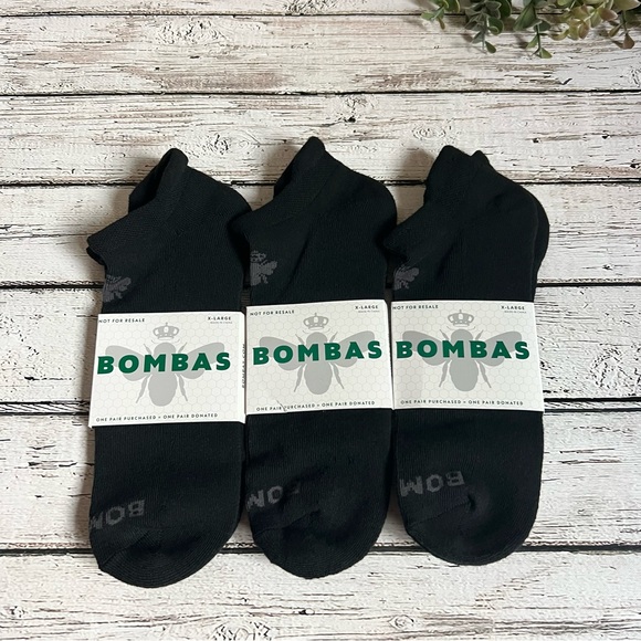 Bombas Underwear & Socks Bombas Ankle Black Socks 3 Pairs Size